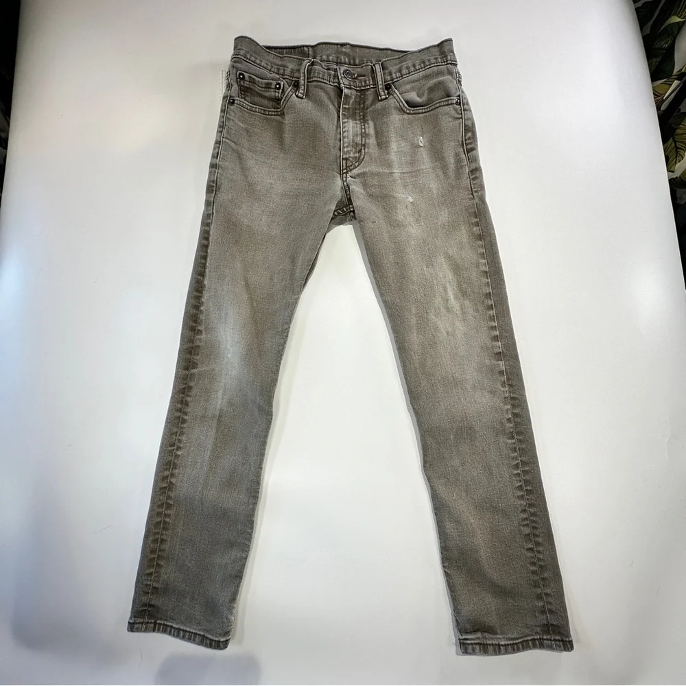 Levi’s 511 men’s slim stretch gray denim jeans 30x30